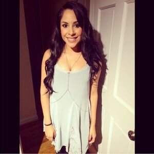 Free people embellished sheer dress